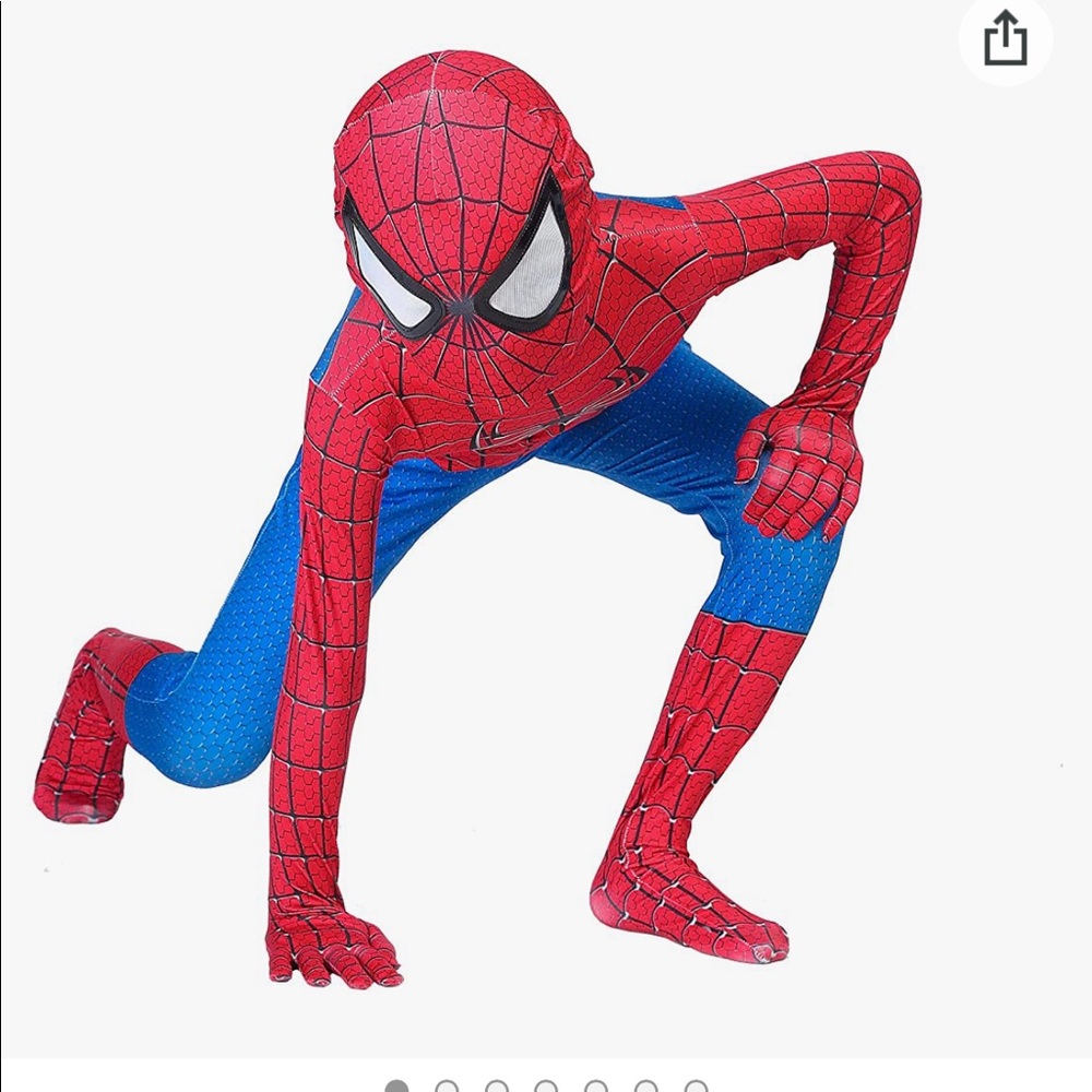 Gtebity light Red superhero kids bodysuit